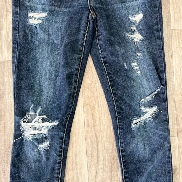 American Eagle 0 short skinny ripped jeans high rise jegging - Picture 2 of 6